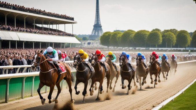 Upptäck spänningen med trav i Paris! illustration